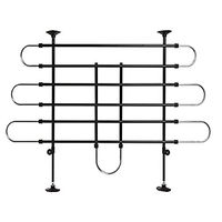 Produktbild von Karlie Autoschutzgitter Hundegitter aus Kunststoff Schwarz-Silber Breite 100-160 cm Höhe 75-130 cm - 4,7 kg