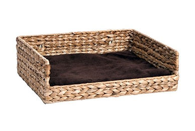 Karlie Banana Leaf De Luxe Katzenbett in Braun mit Kissen Größe L – Bild 1 von 10