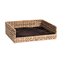 Produktbild von Karlie Banana Leaf De Luxe Katzenbett in Braun mit Kissen Größe L