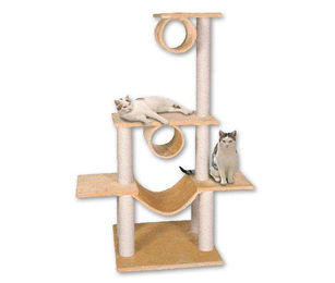 Karlie BASIC LINE Kratzbaum VICTORIA für Katzen in Beige mit Sisal – Bild 1 von 1