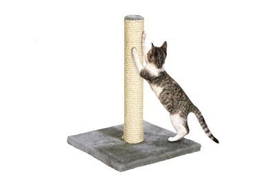 Karlie Bella Kratzbaum für Katzen aus Sisal und Plüsch Grau 29x29x39 cm – Bild 1 von 3