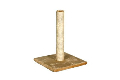 Karlie Bella Kratzsäule für Katzen aus Sisal und Plüsch Beige 29x29x39 cm – Bild 1 von 4