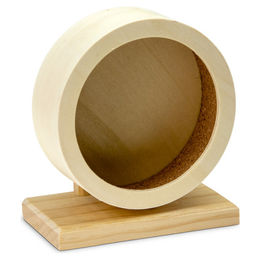 Karlie Bogie Wheel Laufrad aus Holz und Kork für Nagetiere wie Hamster und Ratten 16 cm – Bild 1 von 6