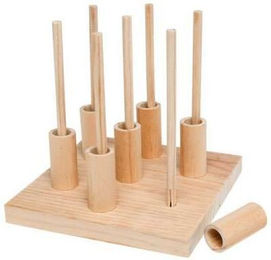 Karlie Brain Train Bird Board Intelligenzspielzeug aus Holz für Vögel wie Sittiche und Papageien – Bild 1 von 1