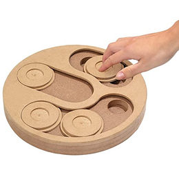Karlie Brain Train Penny 2 in 1 Intelligenzspielzeug aus Holz für Hunde 25 cm – Bild 1 von 5