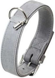 Karlie Buffalo Denim Halsband aus Leder Grau 12 mm 32 cm – Bild 1 von 3