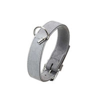 Produktbild von Karlie Buffalo Denim Halsband aus Leder Grau 17 mm 35 cm