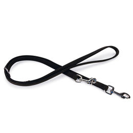 Karlie Buffalo Führleine aus Leder in Schwarz 200cm/18mm wasserabweisend – Bild 1 von 1
