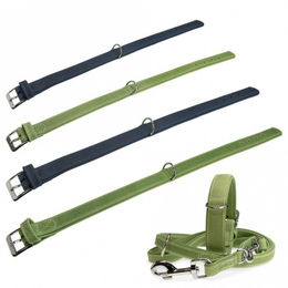 Karlie Buffalo Hundehalsband aus Leder in Grün 40cm x 17mm – Bild 1 von 1