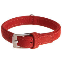 Produktbild von Karlie Buffalo Hundehalsband aus Leder in Rot 65 cm 40 mm wasserabweisend