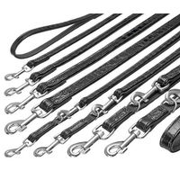 Produktbild von Karlie BUFFALO KROKO Hundeleine aus Kunstleder Schwarz 100 cm 18 mm - 100 cm