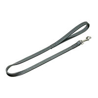 Produktbild von Karlie Buffalo Leder Leine für Hunde Grau L 100 cm x 18 mm - 100 cm