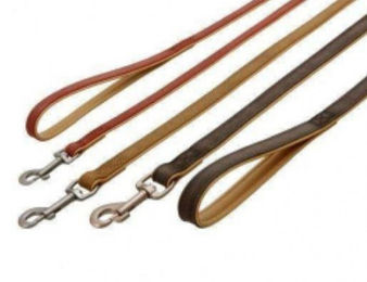 Karlie Buffalo Lederleine für Hunde Dunkelrot-Braun 110 cm - 100 cm – Bild 1 von 4