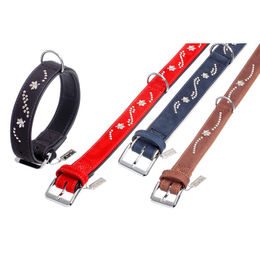 Produktbild von Karlie Buffalo Noble Halsband aus Leder schwarz Größe L wasserabweisend