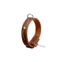 Produktbild von Karlie Buffalo Noble Hundehalsband aus Leder braun 30 mm x 40 cm - 40 cm