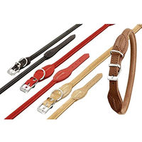 Produktbild von Karlie Buffalo Rund Leder Halsband Schwarz 10mm x 60cm - 60 cm
