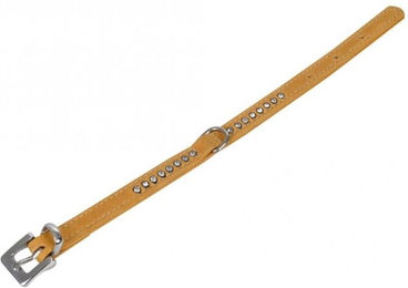 Karlie Buffalo Strass-Halsband aus Leder in Hellbraun mit 27 cm Länge – Bild 1 von 1