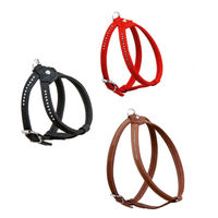 Produktbild von Karlie Buffalo Strass Hundegeschirr aus Leder in Rot 10 mm 25-32 cm