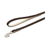 Produktbild von Karlie Buffalo Ultra Führleine aus Kunstleder Schwarz-Beige 100 cm - 100 cm