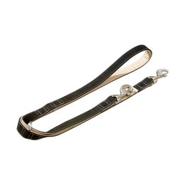 Produktbild von Karlie Buffalo Ultra Führleine aus Kunstleder Schwarz-Hellbeige 200 cm x 15 mm