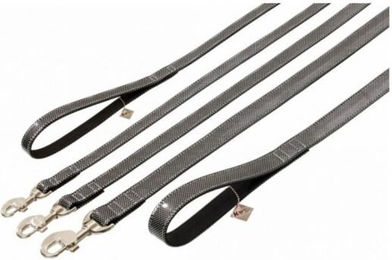 Karlie Buffalo Ultra Hundeleine aus Leder Black & White 100 cm x 20 mm – Bild 1 von 1