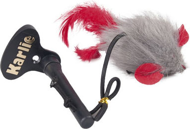 Produktbild von Karlie Catnip-Spielzeug aus Plüsch für Katzen 2er Sparpaket in Bunt und Grau