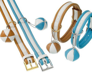 Karlie COTTAGE LINE Halsband aus Kunstleder Blau-Weiß 60 cm - 60 cm – Bild 1 von 1