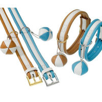 Produktbild von Karlie COTTAGE LINE Halsband aus Kunstleder Blau-Weiß 60 cm - 60 cm