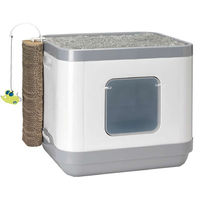 Produktbild von Karlie Cube II Katzentoilette Möbel-Toilette 3in1 aus Kunststoff Grau - 1 Stk.