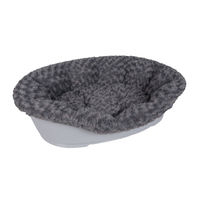 Produktbild von Karlie Cuddly Hundebett Bezug aus Plüsch Grau 60 cm