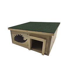 Karlie Dehner Natura Premium Igelhaus aus Tannenholz wetterfest 40 x 40 x 19 cm - 1 Stk. – Bild 1 von 9