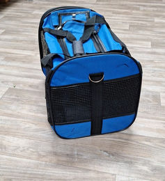 Karlie Divina Transportbox für Kleintiere aus Nylon Blau Größe S – Bild 1 von 7