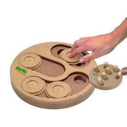 Karlie Doggy Brain Train 2in1 Intelligenzspielzeug aus Holz für Hunde 32cm – Bild 1 von 2