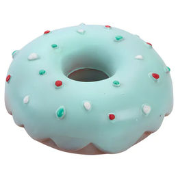 Karlie Doggy Donut Quietschspielzeug für Hunde aus Latex in Grün – Bild 1 von 6