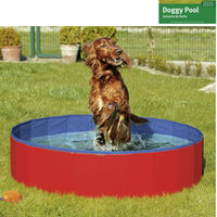 Produktbild von Karlie Doggy Pool für Hunde blau-rot Durchmesser 80 cm Höhe 20 cm - 20 cm