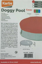 Karlie Doggy Pool Schutzabdeckung aus Polyester wasserdicht 80 cm rot – Bild 1 von 3