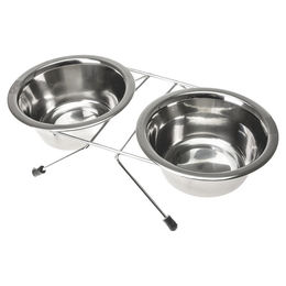 Karlie Duo Diner Futternapf aus Edelstahl in Silber Durchmesser 9 cm - 200 ml – Bild 1 von 1