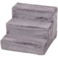 Produktbild von Karlie Easy Step Hundetreppe für mittlere Rassen in Grau aus Plüsch