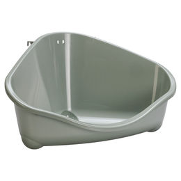 Karlie Eco Nagertoilette für Nagetiere und Kaninchen aus Kunststoff in Grün oder Grau – Bild 1 von 11