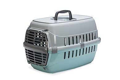 Karlie Eco Transportbox Tourist 1 für Hunde Katzen und Kleintiere Aquamarin 48x31x31 cm – Bild 1 von 13