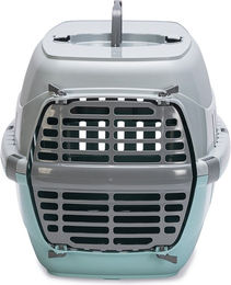 Karlie Eco Transportbox Tourist Aquamarin für kleine Tiere 56 x 36 x 36 cm – Bild 1 von 10