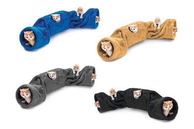 Karlie Feline Plüsch Rascheltunnel Katzenspielzeug L 136 cm – Bild 1 von 7