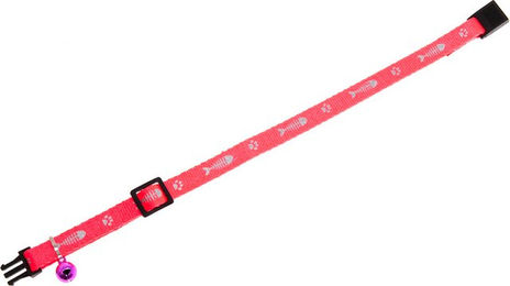 Karlie Fishbone Sicherheits-Halsband für Katzen pink verstellbar 30 cm – Bild 1 von 4