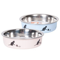 Produktbild von Karlie Flamingo Bella Katzennapf aus Edelstahl und Kunststoff Rosa 10 cm