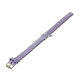 Produktbild von Karlie Flamingo Buffalo Denim Lederhalsband für Hunde Lavendel Lila Größe L 24 cm 10 mm