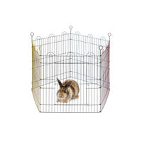 Produktbild von Karlie Flamingo Freigehege Pentagon aus Metall für Kaninchen 90x90x60 cm bunt