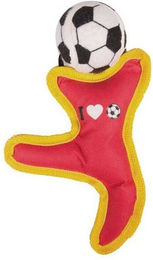 Karlie Flamingo Fußballfigur aus Nylon in Rot 25cm – Bild 1 von 1