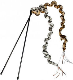 Karlie Flamingo Katzenangel mit Plüsch-Safarirute 95 cm bunt – Bild 1 von 1