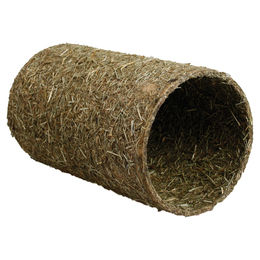 Karlie Flamingo Nagertunnel Tubez Knabberspielzeug für Kaninchen und Meerschweinchen aus Heu und Gras Größe M 430 g - 430 g – Bild 1 von 2