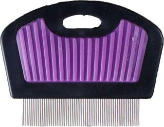 Karlie Flamingo Professional Flohkamm aus Metall lila-schwarz – Bild 1 von 4